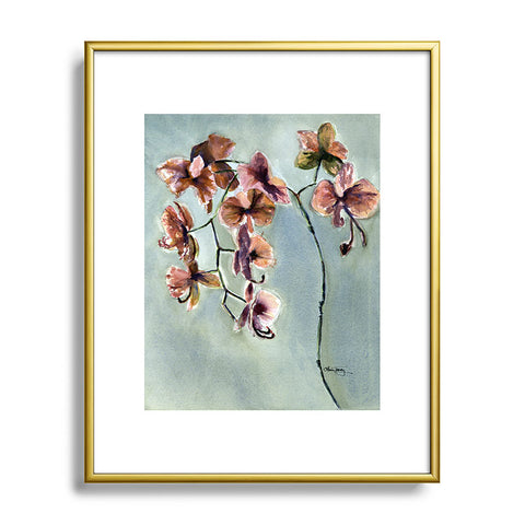 Laura Trevey Orchids Metal Framed Art Print