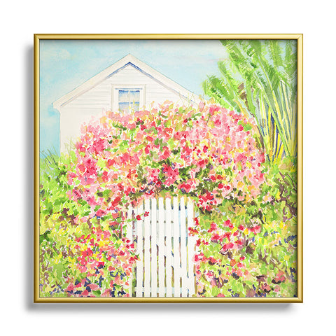 Laura Trevey Palm Beach Living Square Metal Framed Art Print