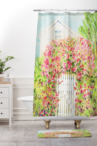 Laura Trevey Palm Beach Living Shower Curtain And Mat