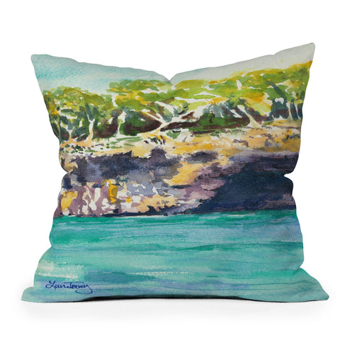 Laura Trevey Palma Cliffs Outdoor Throw Pillow