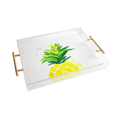 Laura Trevey Pineapple Sunshine Acrylic Tray