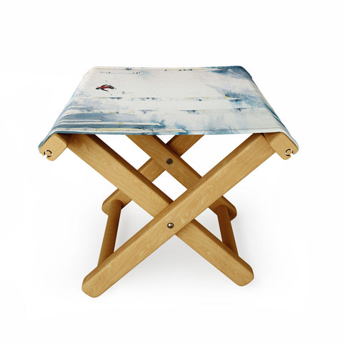 Laura Trevey Snow Skiing Folding Stool