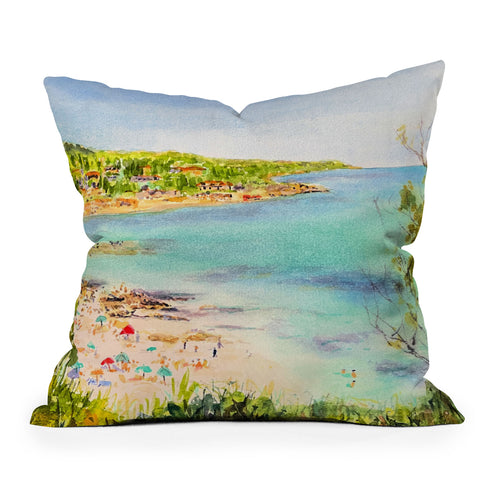 Laura Trevey South of France Outdoor Throw Pillow