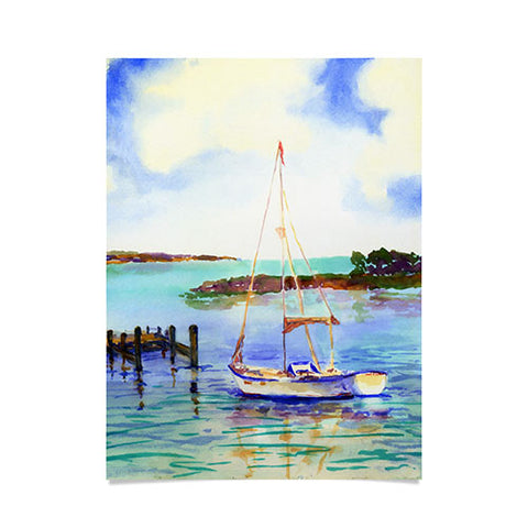 Laura Trevey Summer Sail Poster