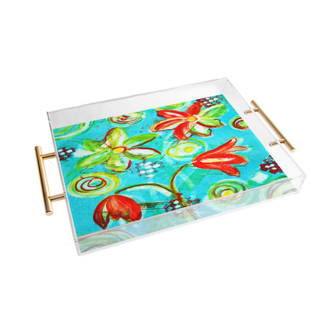 Laura Trevey Tangerine Tango Acrylic Tray