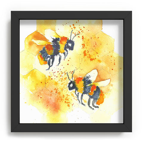 Laura Trevey Two Honey Bees Recessed Framing Square