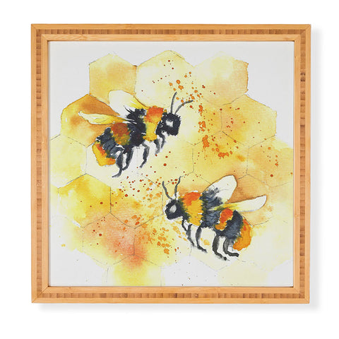 Laura Trevey Two Honey Bees Framed Wall Art