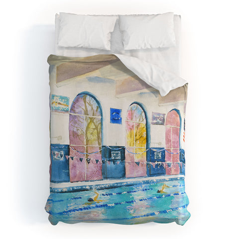 Laura Trevey UMWSWIM Duvet Cover