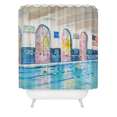 Laura Trevey UMWSWIM Shower Curtain
