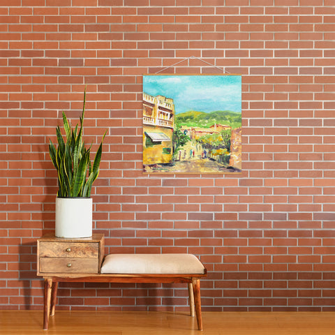 Laura Trevey Valldemossa Village Art Print