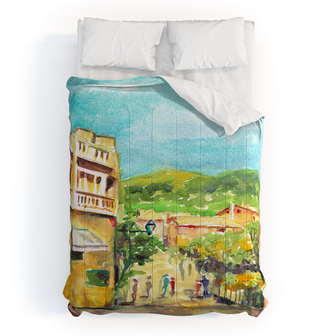 Laura Trevey Valldemossa Village Comforter