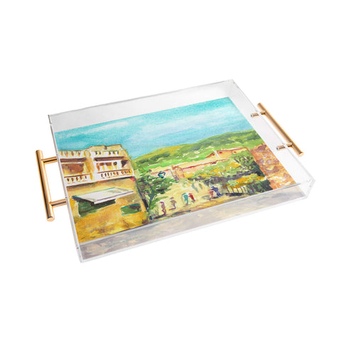Laura Trevey Valldemossa Village Acrylic Tray