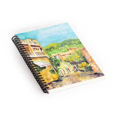 Laura Trevey Valldemossa Village Spiral Notebook