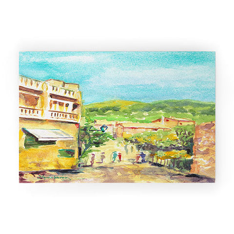 Laura Trevey Valldemossa Village Welcome Mat