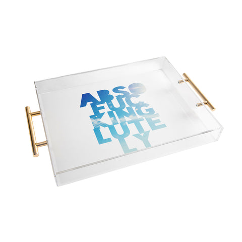 Leah Flores Absolutely 1 Acrylic Tray