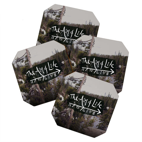 Leah Flores Aim Of Life X Wyoming Coaster Set