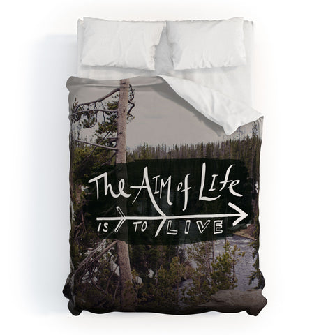Leah Flores Aim Of Life X Wyoming Duvet Cover