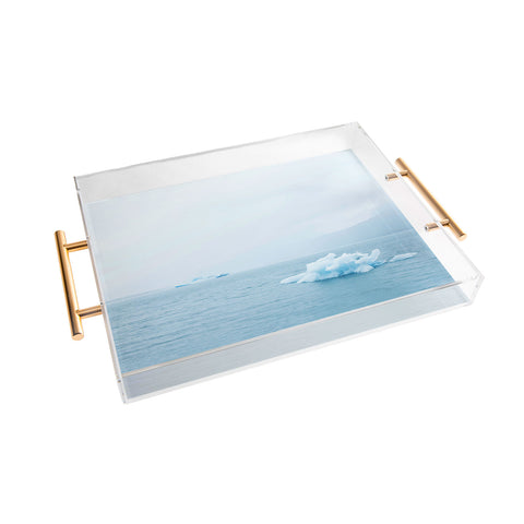 Leah Flores Alaska Glaciers Acrylic Tray