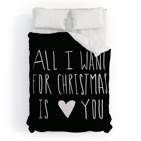 Leah Flores All I Want for Christmas Is You Duvet Cover