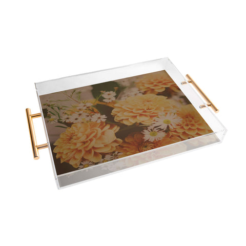 Leah Flores Autumn Floral Acrylic Tray