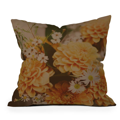 Leah Flores Autumn Floral Outdoor Throw Pillow