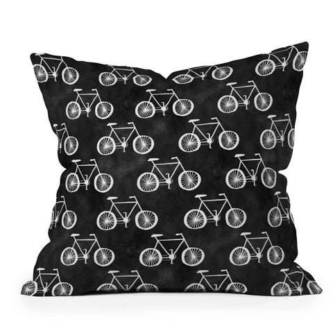 Leah Flores Bicycle Outdoor Throw Pillow