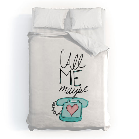 Leah Flores Call Me Maybe Duvet Cover