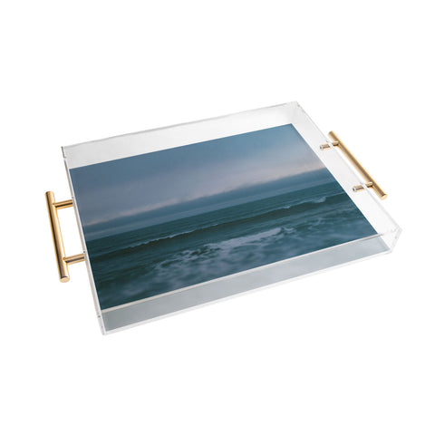 Leah Flores Dark Blue Ocean Acrylic Tray