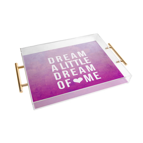 Leah Flores Dream Pink Acrylic Tray