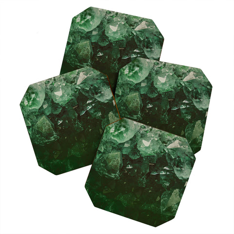 Leah Flores Emerald Gem Coaster Set