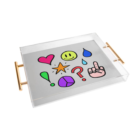 Leah Flores Feelings Acrylic Tray