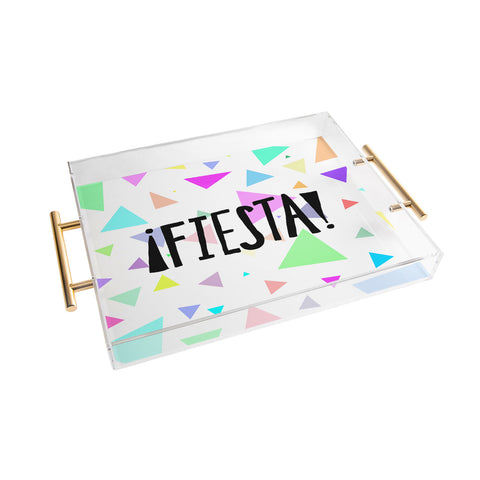 Leah Flores Fiesta Time Acrylic Tray