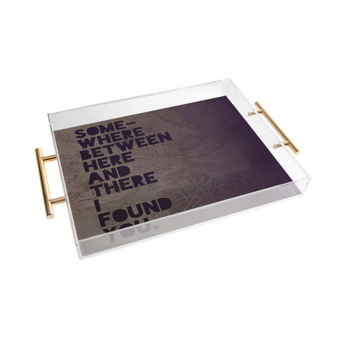 Leah Flores Here And There One Acrylic Tray