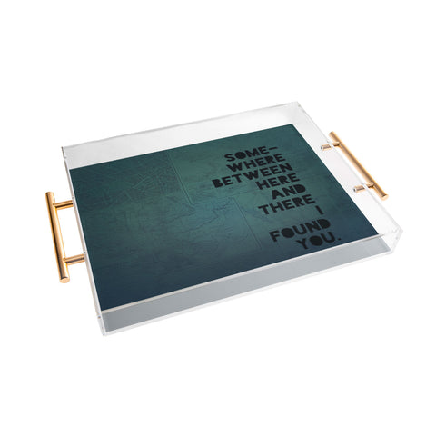 Leah Flores Here And There Two Acrylic Tray