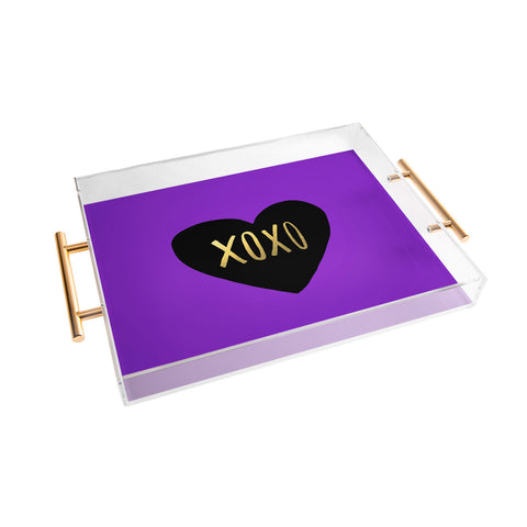 Leah Flores I Love You Like XO Acrylic Tray