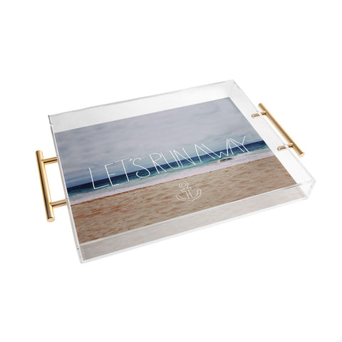 Leah Flores Lets Run Away III Acrylic Tray