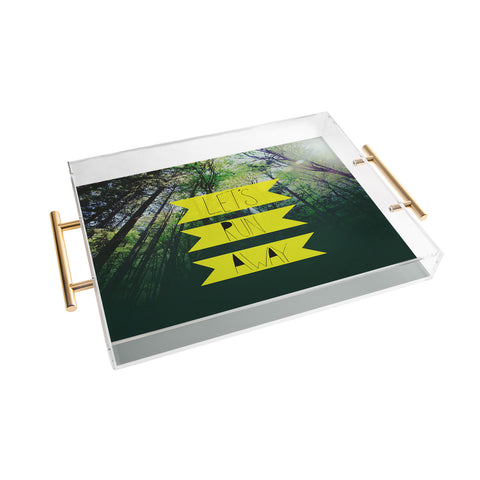 Leah Flores Lets Run Away IX Acrylic Tray