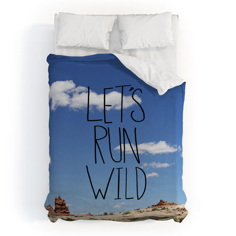 Leah Flores Lets Run Wild X Moab Duvet Cover