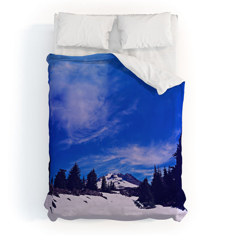 Leah Flores Mt Hood Duvet Cover