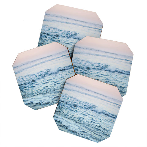 Leah Flores Pacific Ocean Waves Coaster Set