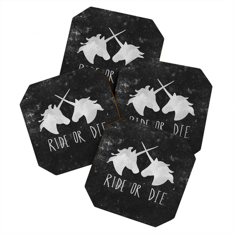Leah Flores Ride or Die Unicorns Coaster Set