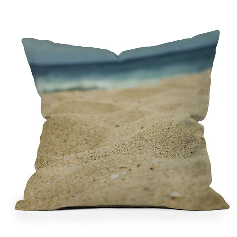 Leah Flores Sandy Beach Outdoor Throw Pillow