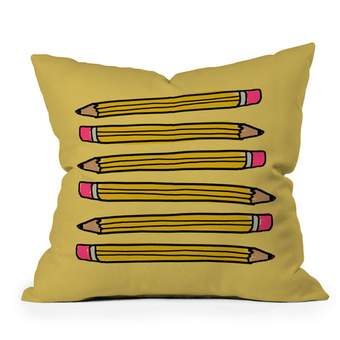 Leah Flores School Days Outdoor Throw Pillow