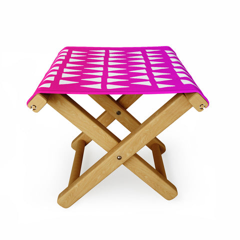 Leah Flores Strawberry Dreams Folding Stool