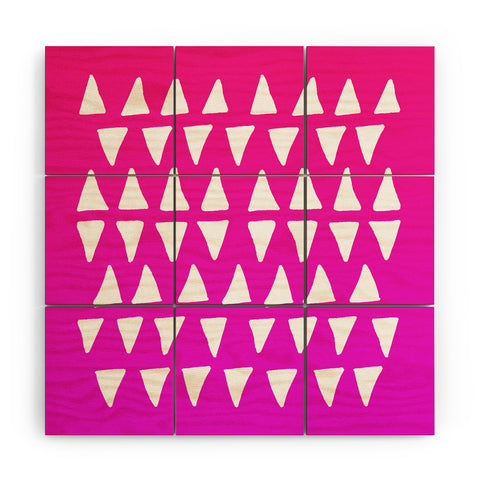 Leah Flores Strawberry Dreams Wood Wall Mural