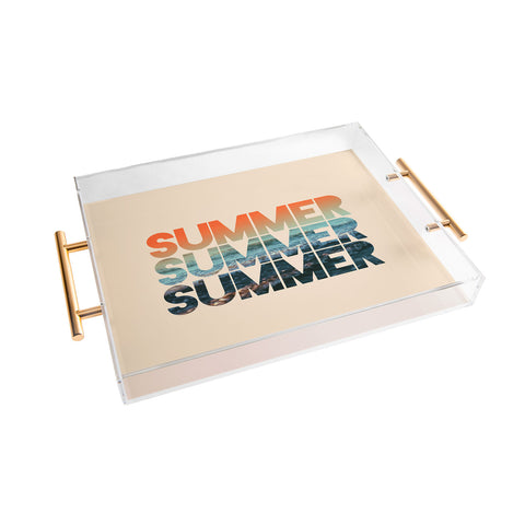 Leah Flores Summer Summer Summer Acrylic Tray