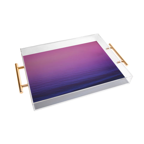 Leah Flores Sunset Waves Acrylic Tray