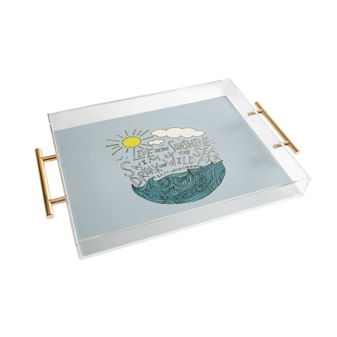 Leah Flores Sunshine Sea Air Acrylic Tray