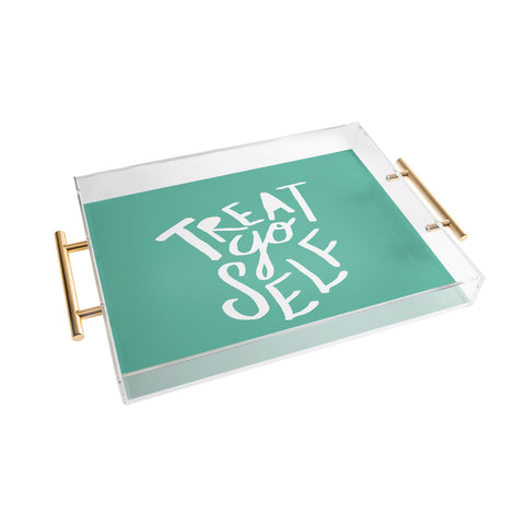 Leah Flores Treat Yo Self x Aquamarine Acrylic Tray