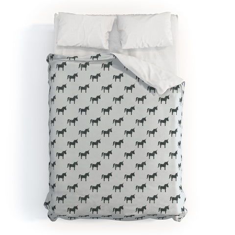 Leah Flores Unicorn Party Duvet Cover